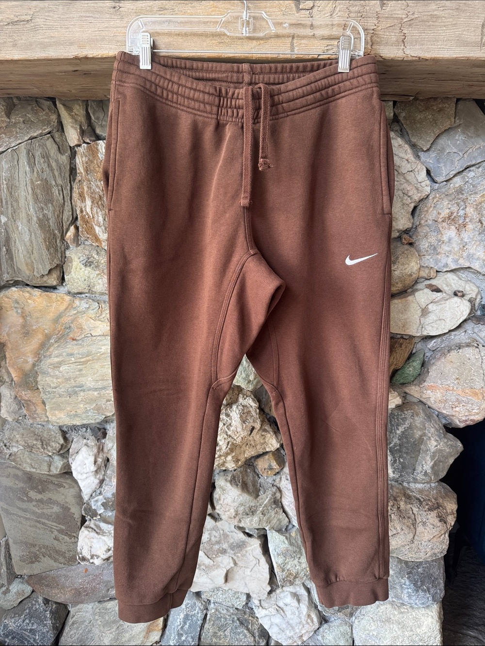 Nike Brown Fleece Joggers Track Suit Men’s Large - Picture 7 of 13